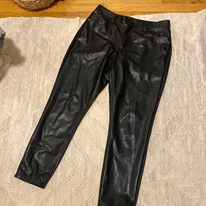 Abercrombie and Fitch “leather” skinny pants. Size 32 Curve love.